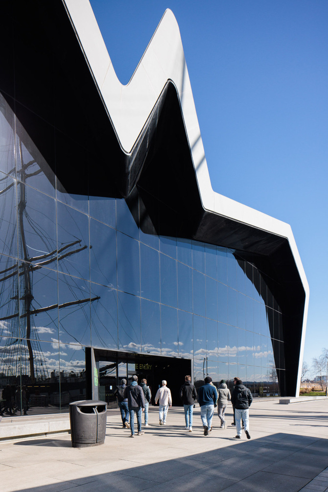 Webatvantage voor het Riverside museum in Glasgow