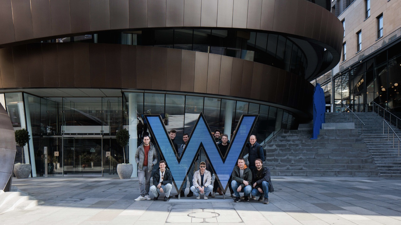 Groepsfoto Webatvantage in Edinburgh