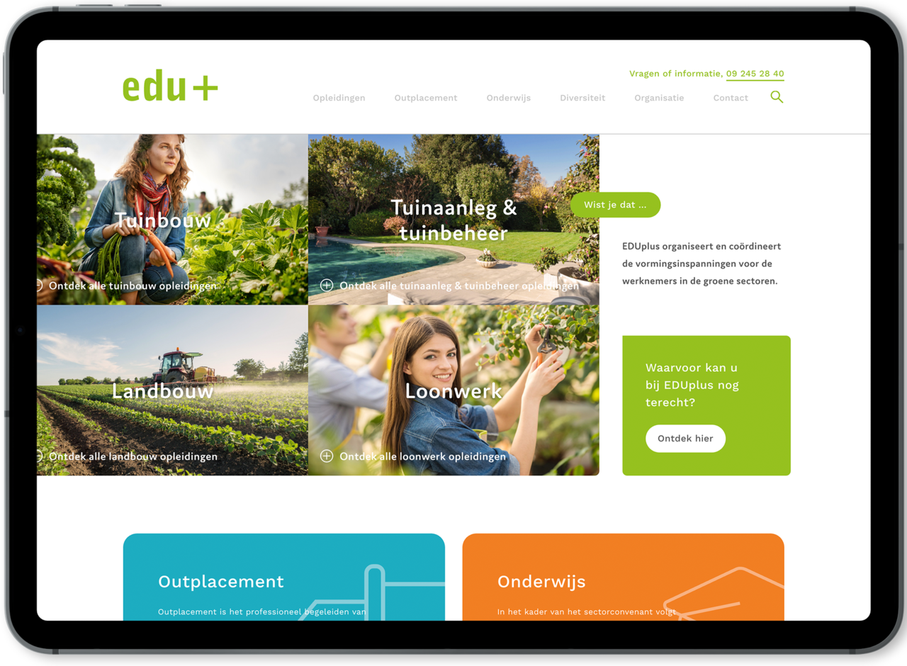 Webatvantage showcase - Project Eduplus - Mobiel