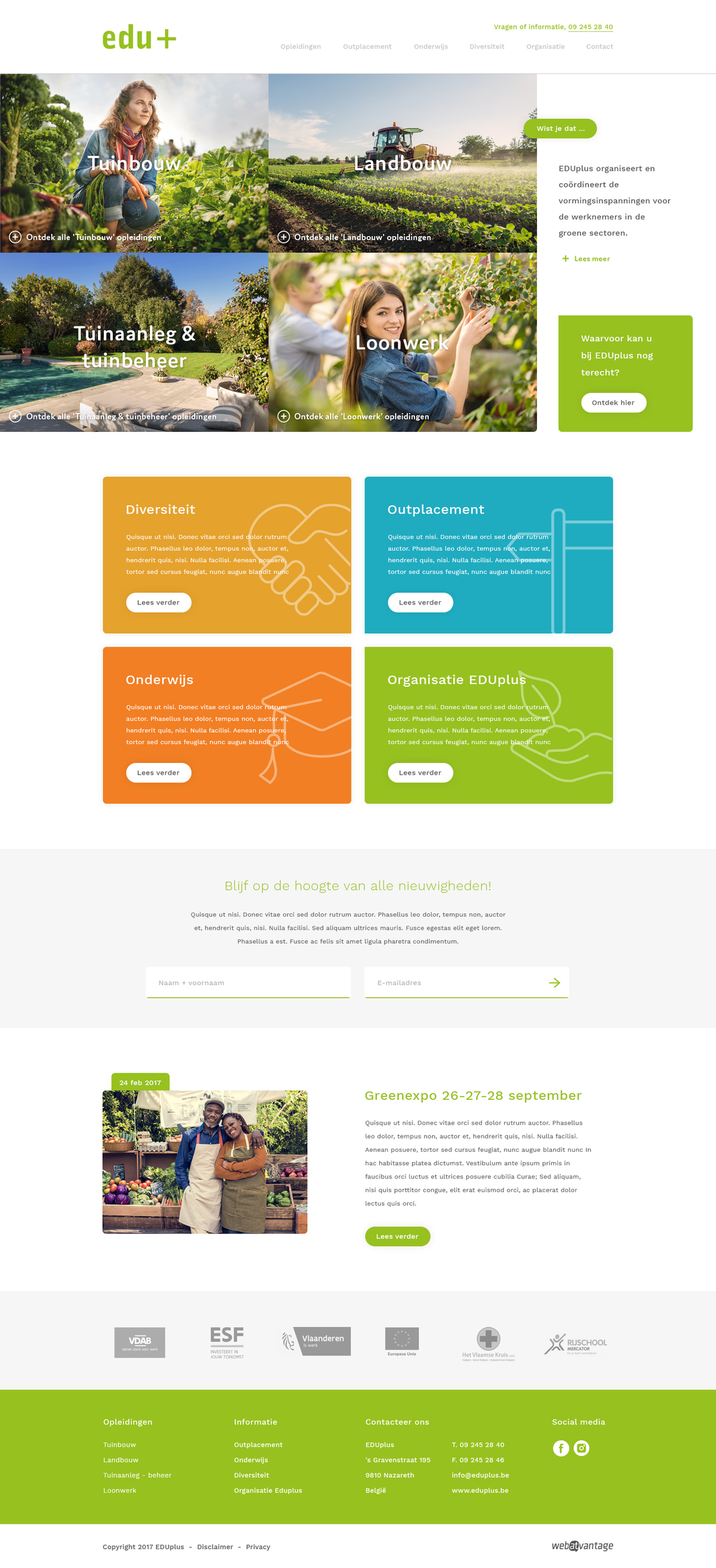 Webatvantage showcase - Project Eduplus - Website