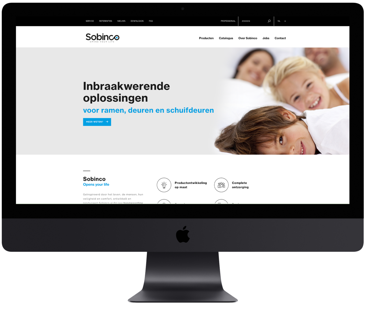 Webatvantage showcase - Sobinco - homepagina