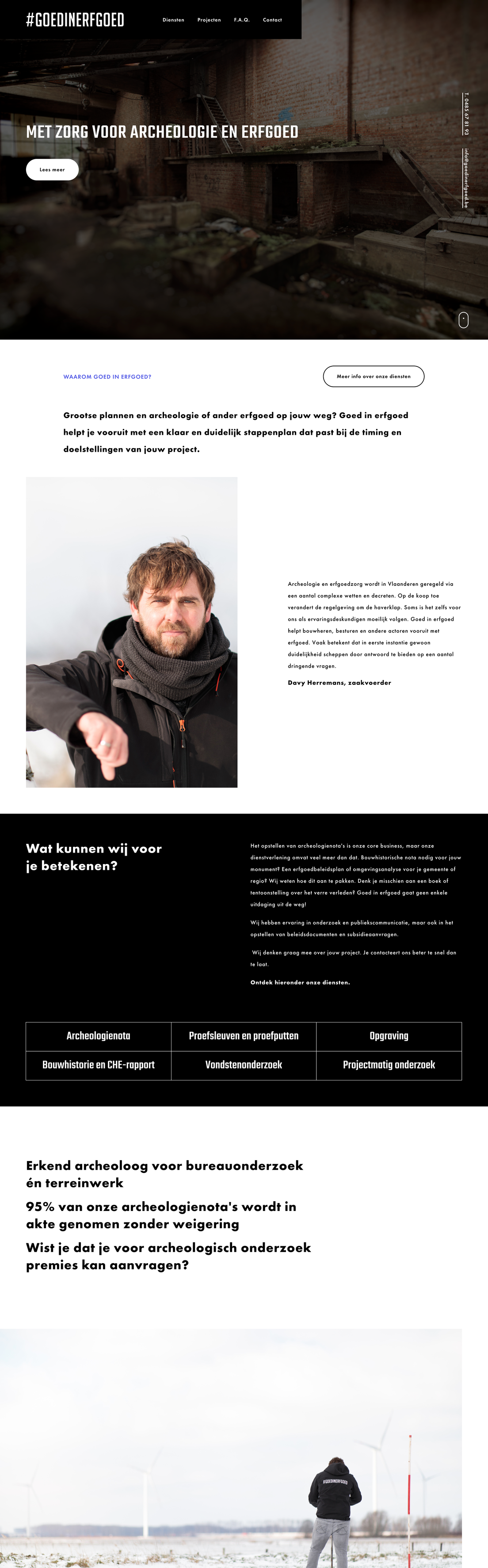 Goed in erfgoed - website - homepagina